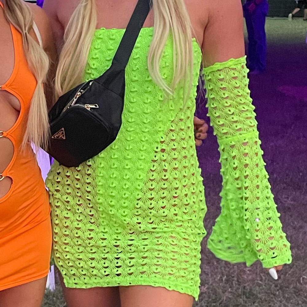 Festival green outfit